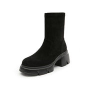 Black Platform Minimal Sock Boots