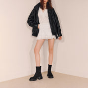 Black Elastic Platform Ankle Sock Boots