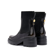 Brushed Golden Pin Chelsea Sock Boots