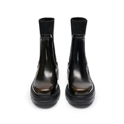 Brushed Golden Pin Chelsea Sock Boots