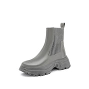 Grey Brushed ST Chunky Chelsea Boots