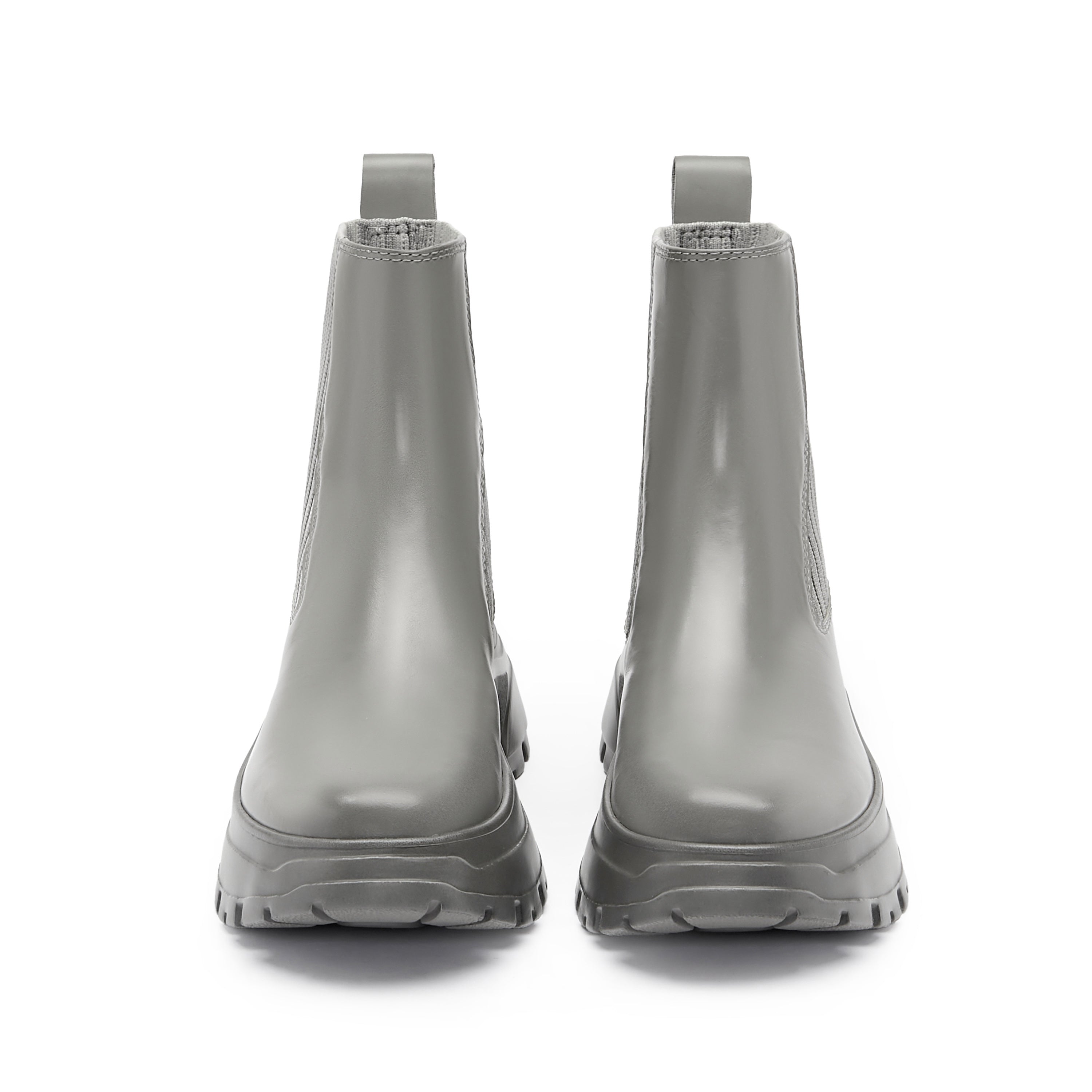 Grey Brushed ST Chunky Chelsea Boots