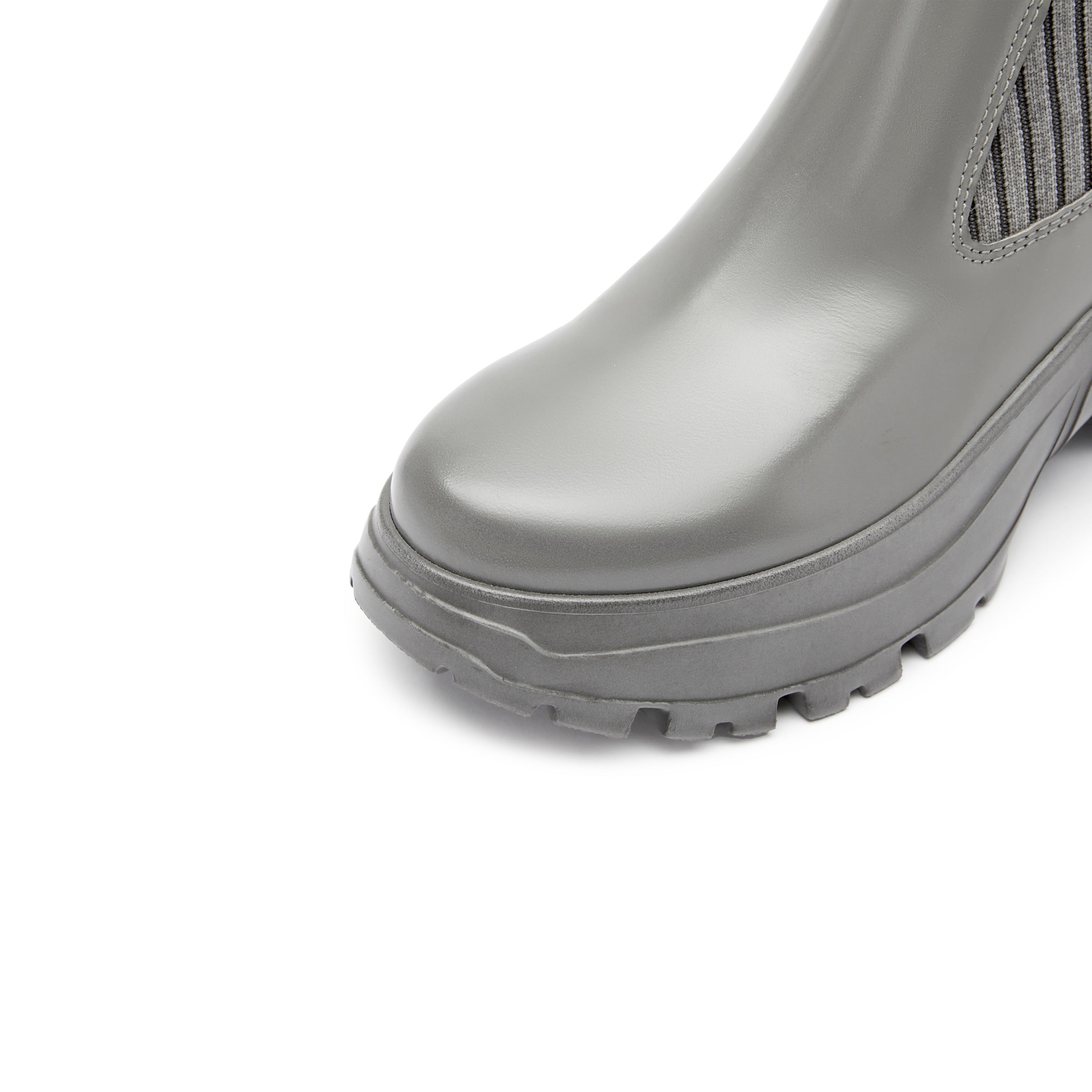 Grey Brushed ST Chunky Chelsea Boots