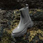 Grey Brushed ST Chunky Chelsea Boots