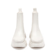White Brushed ST Chunky Chelsea Boots