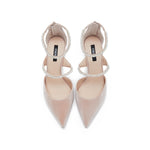 Load image into Gallery viewer, Pastel Pearly Double Strap Pointy Pumps
