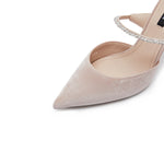 Load image into Gallery viewer, Pastel Pearly Double Strap Pointy Pumps
