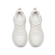 Light Beige Meshed Chunky Sneakers