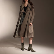 Black Buckle Suede Ankle Heeled Boots