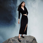 Black Patent Strappy Ballet Flats