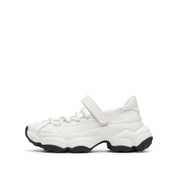 White Bow Tie Velcro Chunky Sneakers