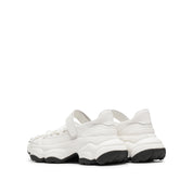 White Bow Tie Velcro Chunky Sneakers