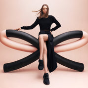 Pastel Bows Satin Chunky Sneakers