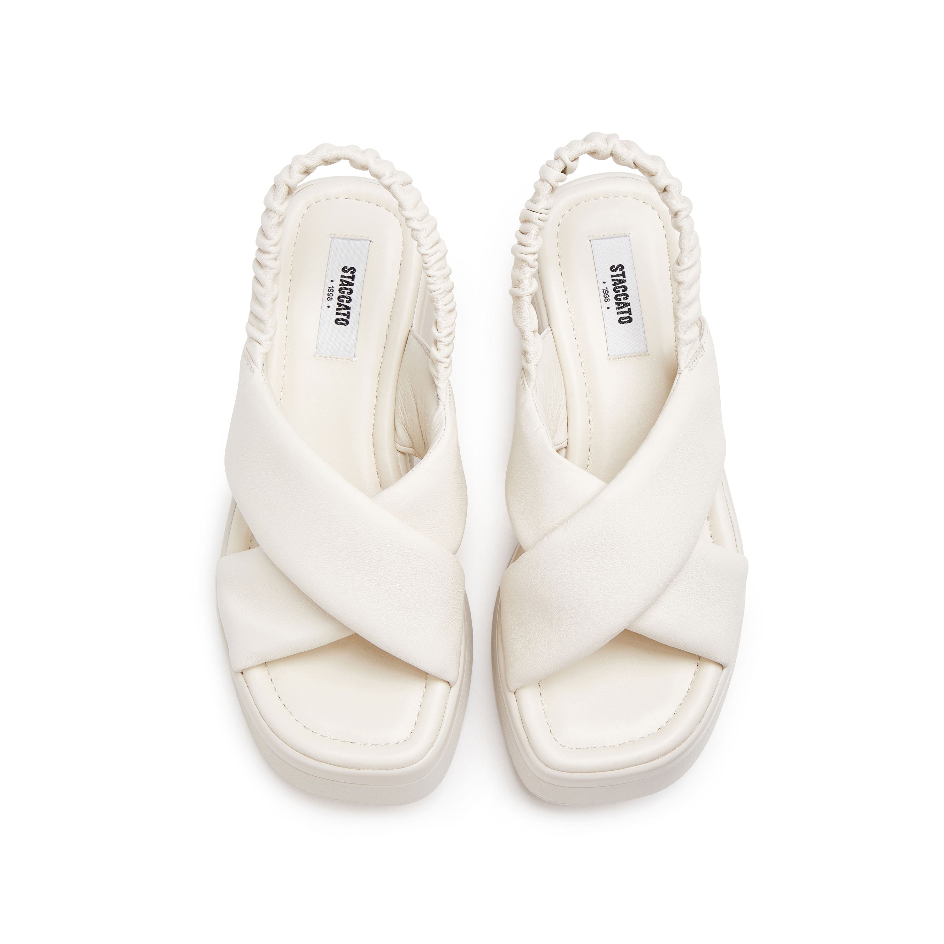 Beige Suede Platform Sandals