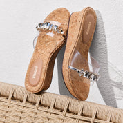 Crystal-embellished Wedge Corks