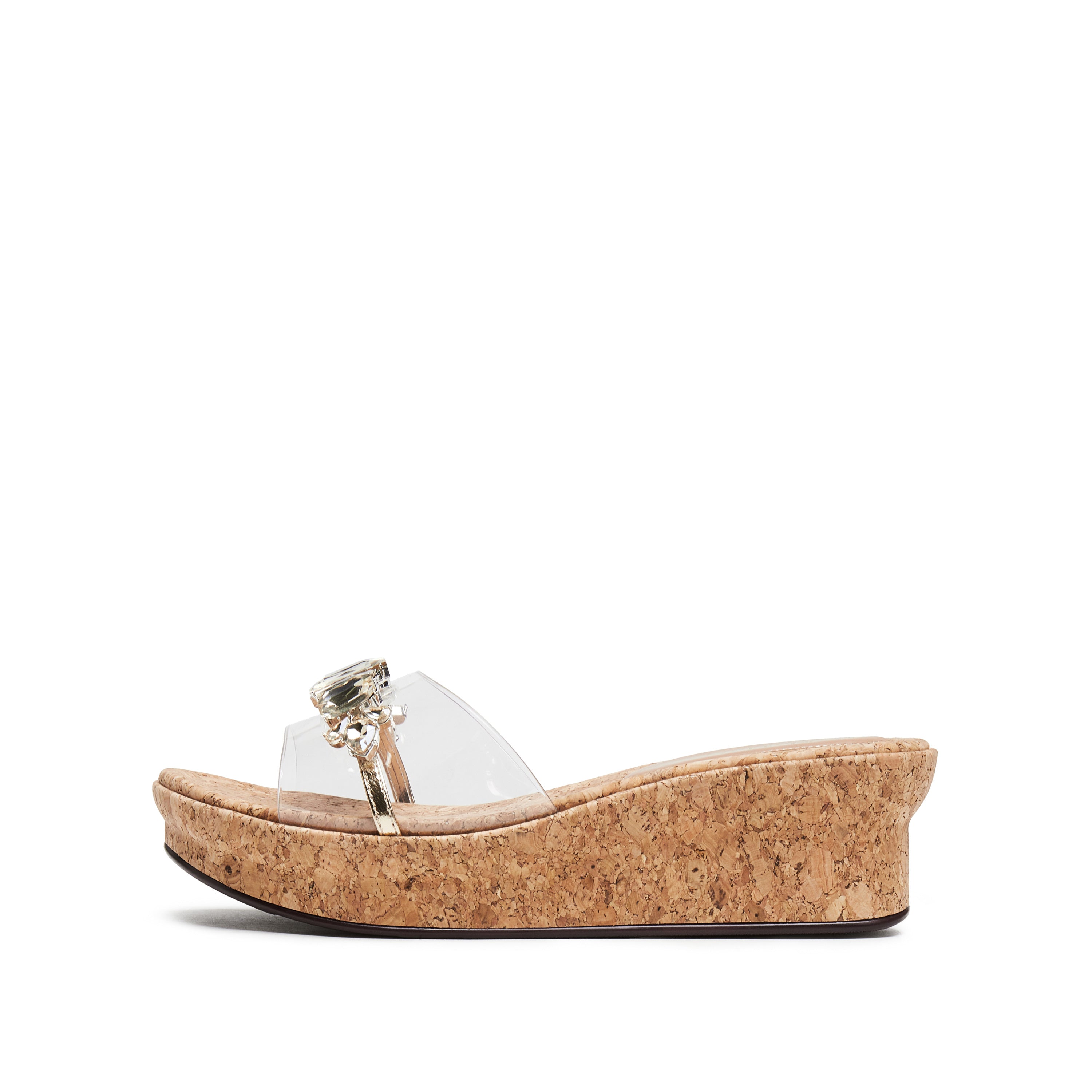Golden Crystal-embellished Wedge Corks