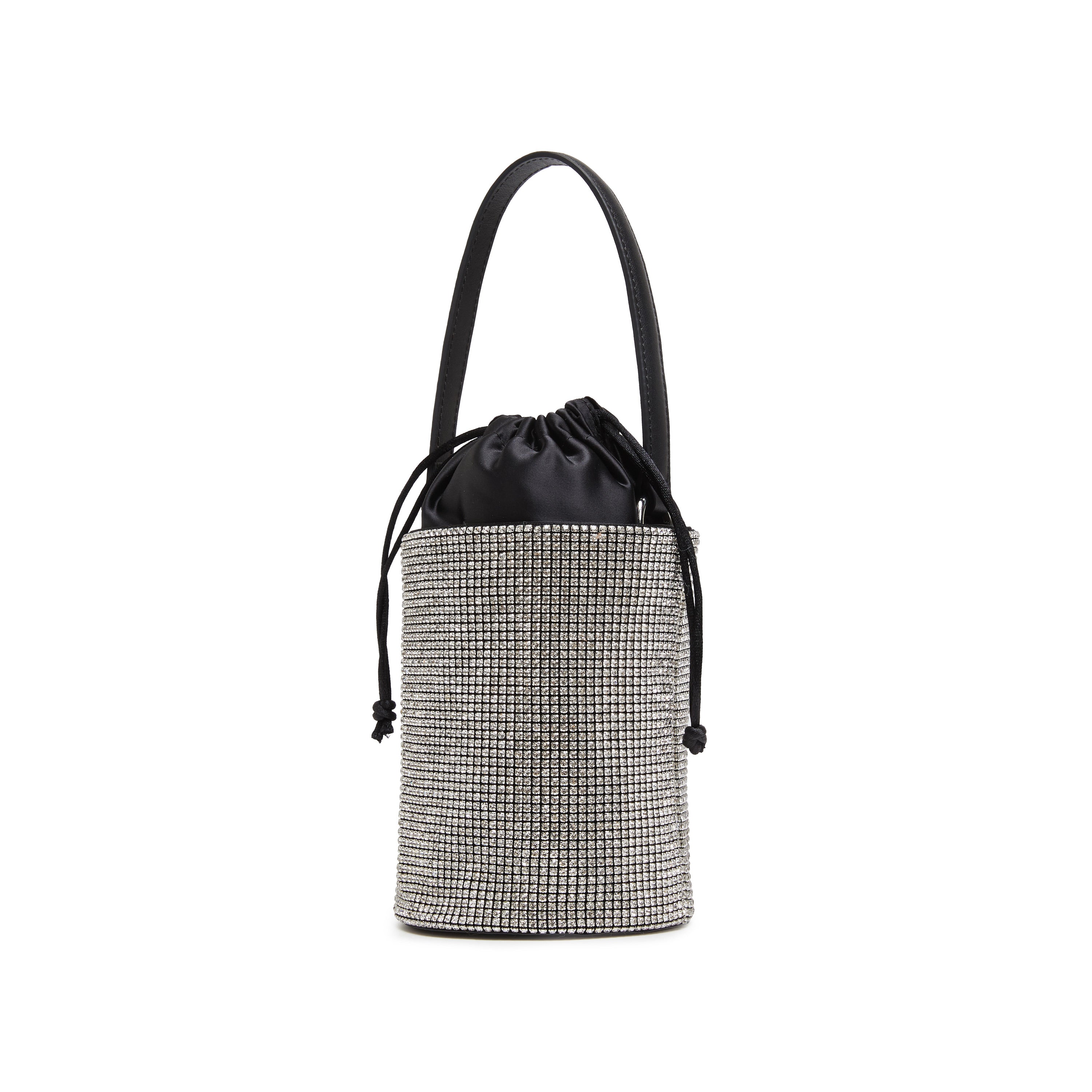 Crystal Tassel Top Handle Bucket Bag