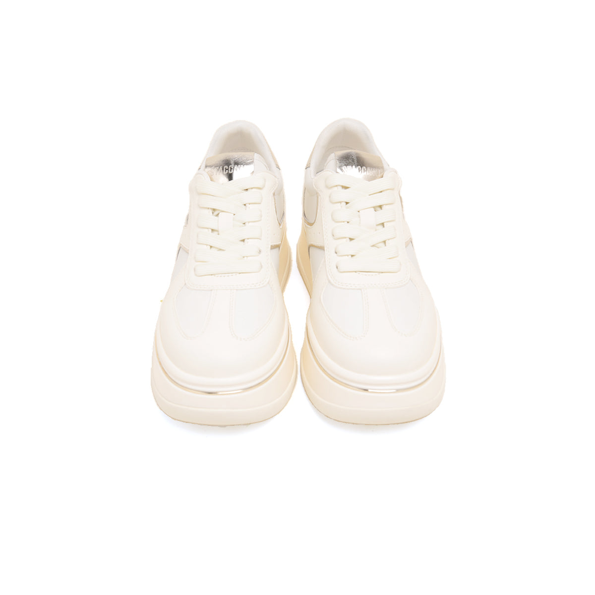 Beige Golden Line Platform Sneakers