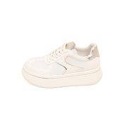 Beige Golden Line Platform Sneakers