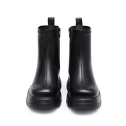 Black Sheep Leather Platform Ankle Sock Boots