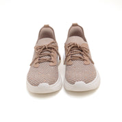 Pastel Knit Crystal Lace Up Sneakers