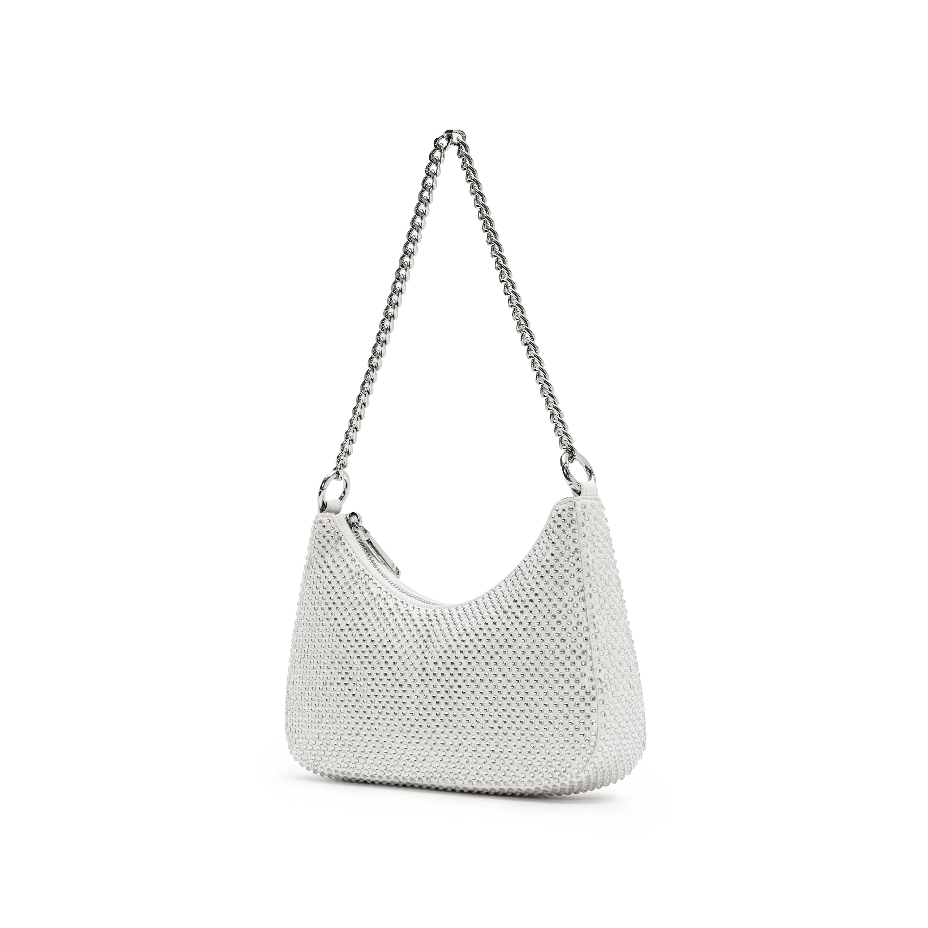 Beige Embossed Bow Mini Handbags