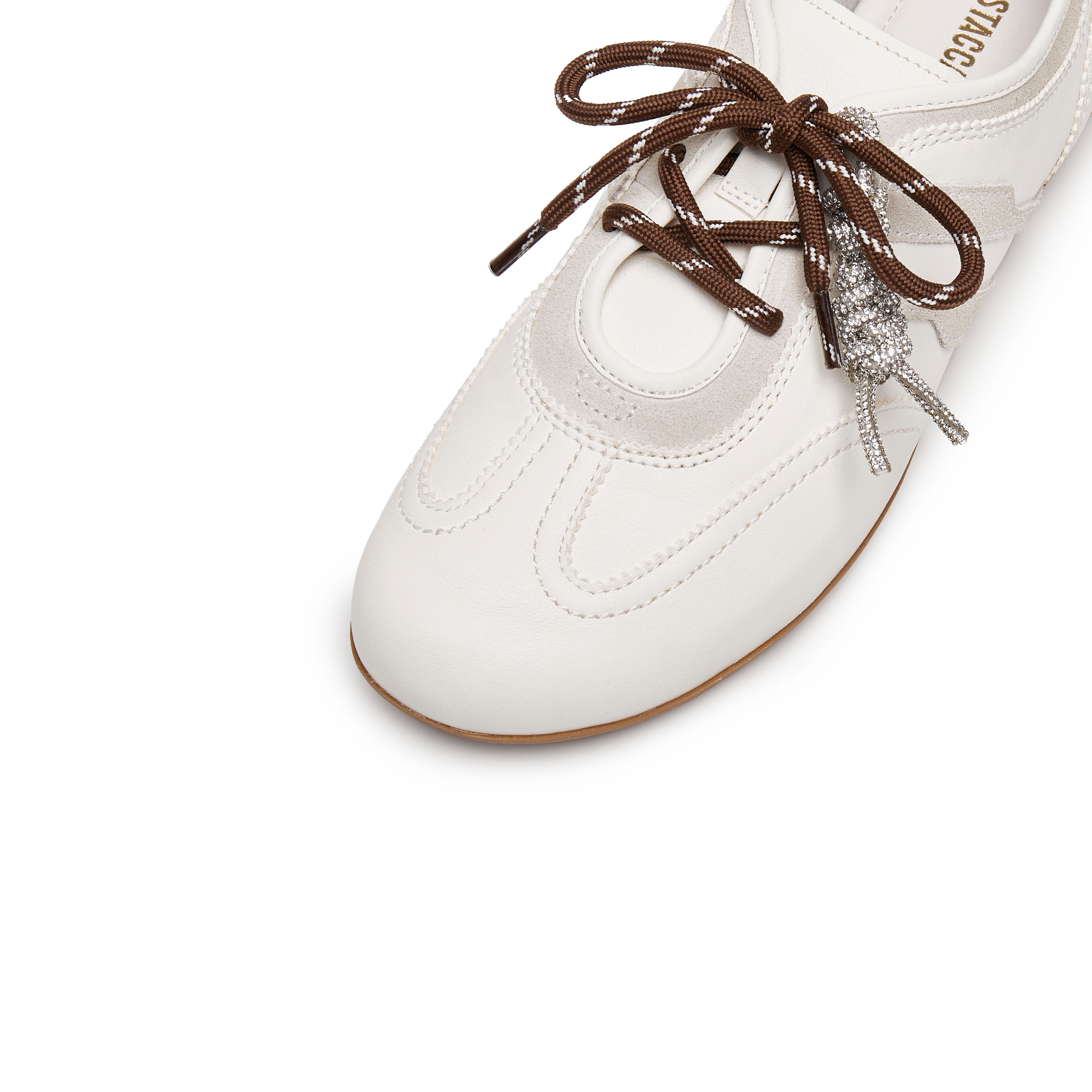 Beige Leather Casual Sneakers