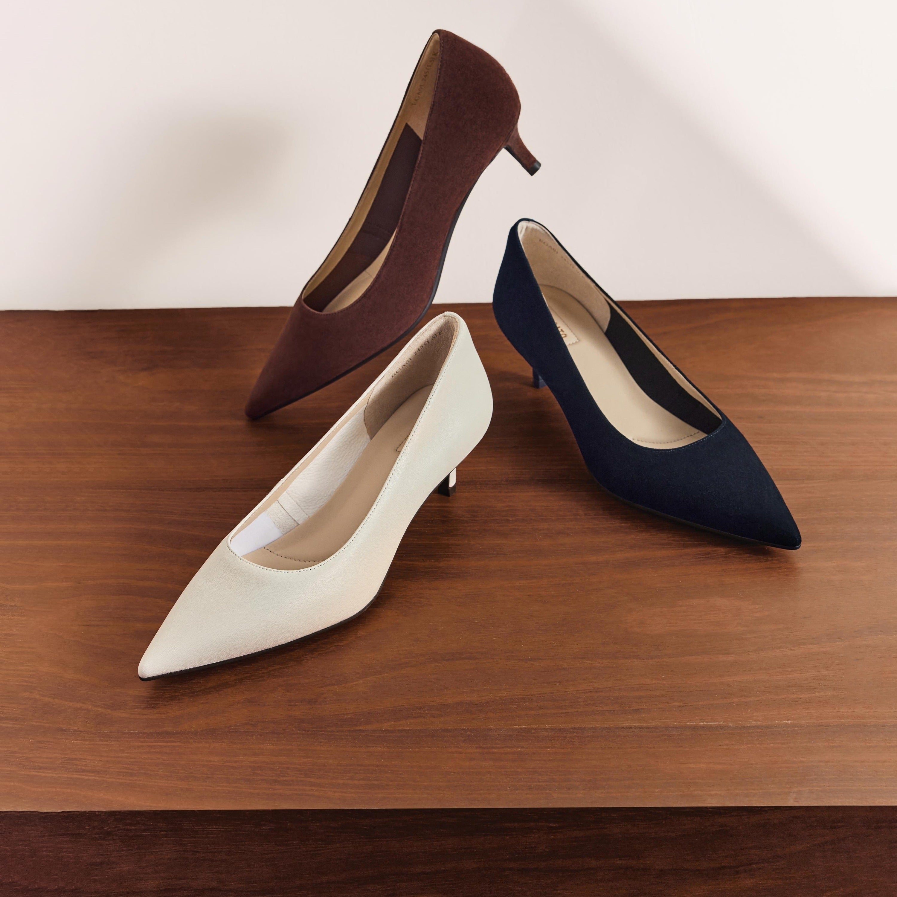 Brown Suede Pointy Toe Pumps