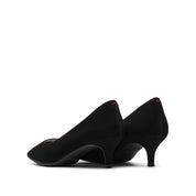 Black Suede Pointy Toe Pumps