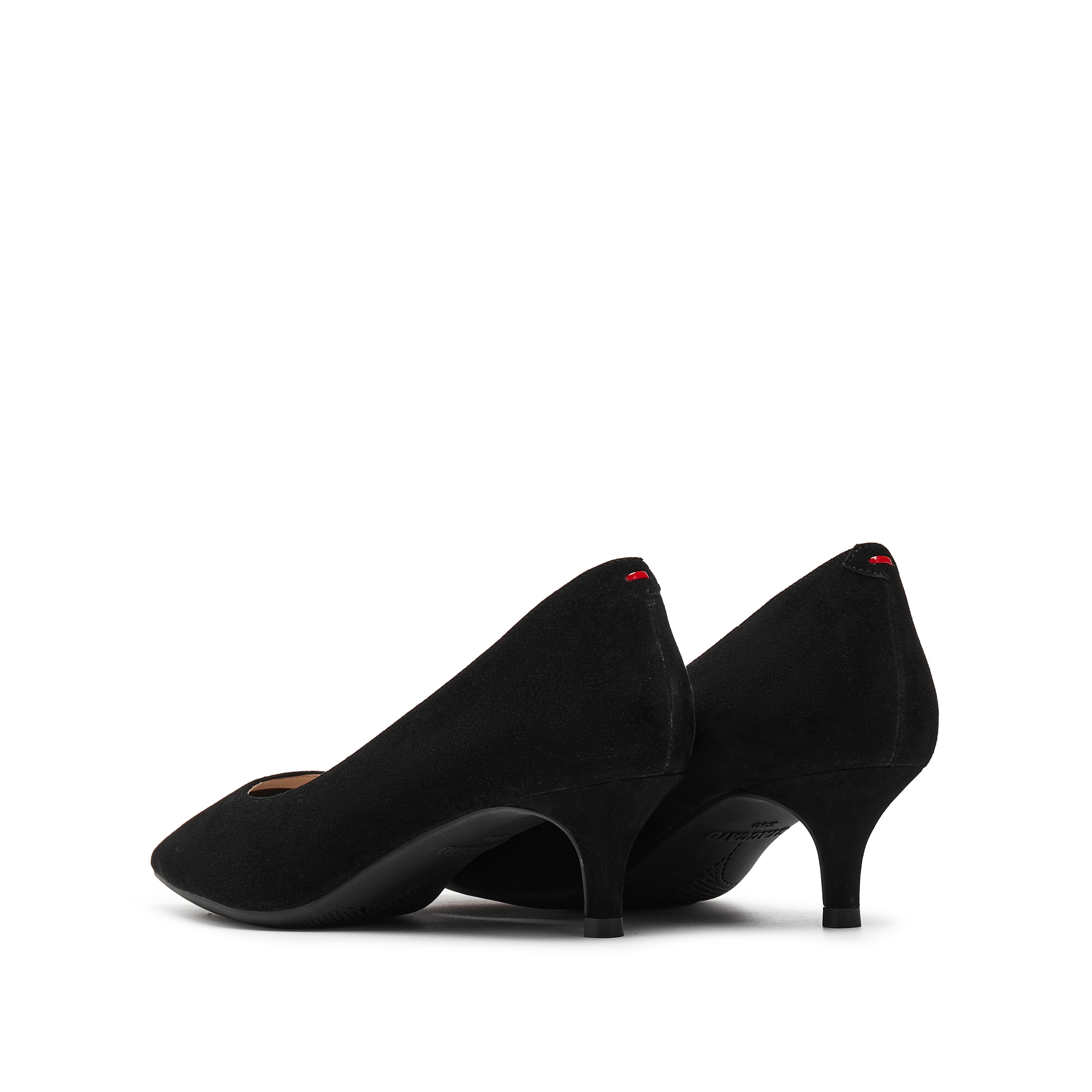 Black Suede Pointy Toe Pumps