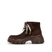 Beads Brownies Suede Loafer Worker Boots