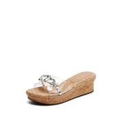 Crystal-embellished Wedge Corks