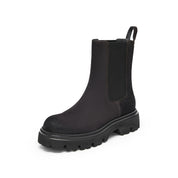 Brushed Brown Calf Suede Ankle Boots