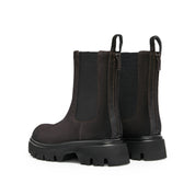 Brushed Brown Calf Suede Ankle Boots