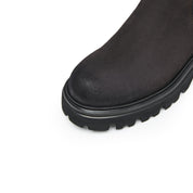 Brushed Brown Calf Suede Ankle Boots