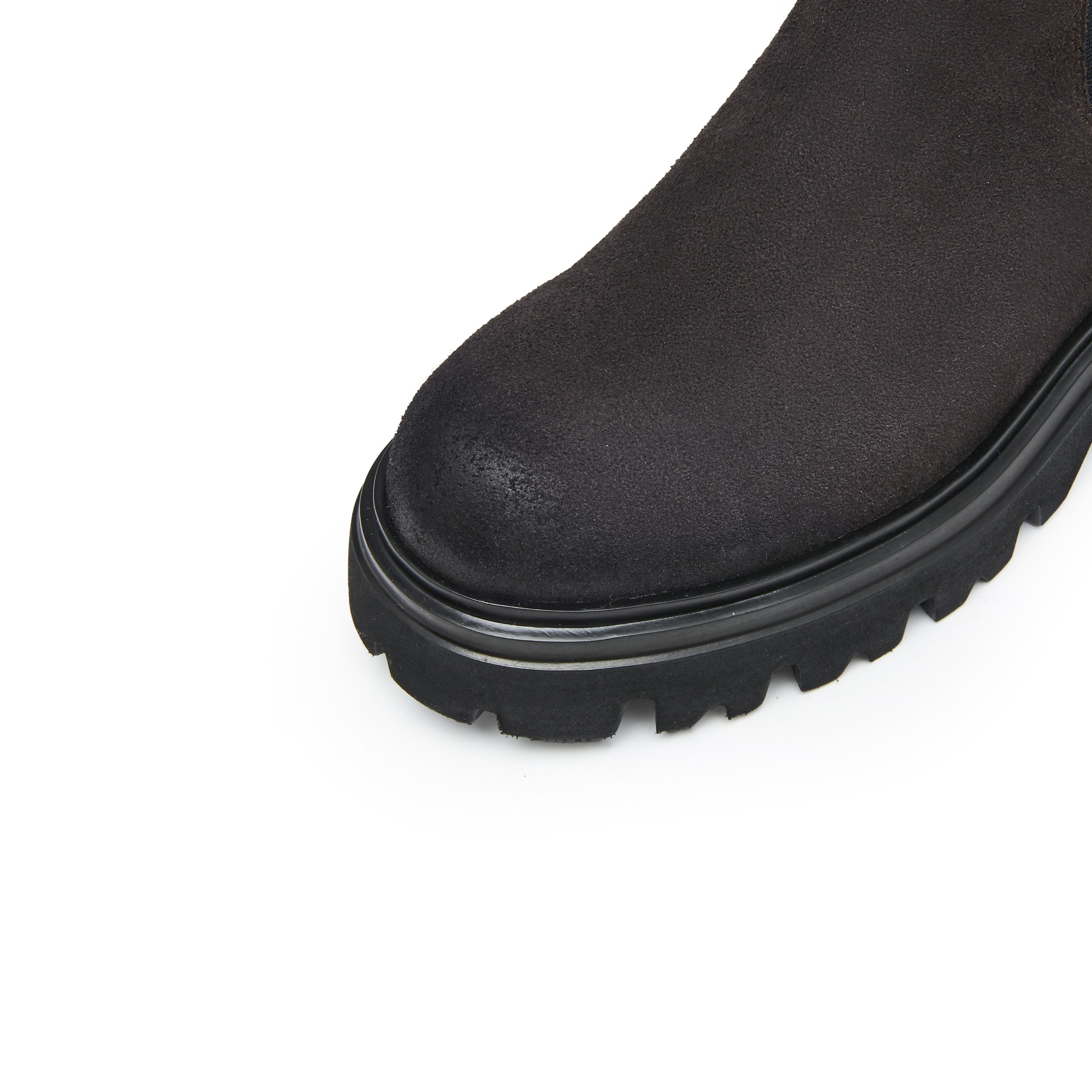 Brushed Brown Calf Suede Ankle Boots