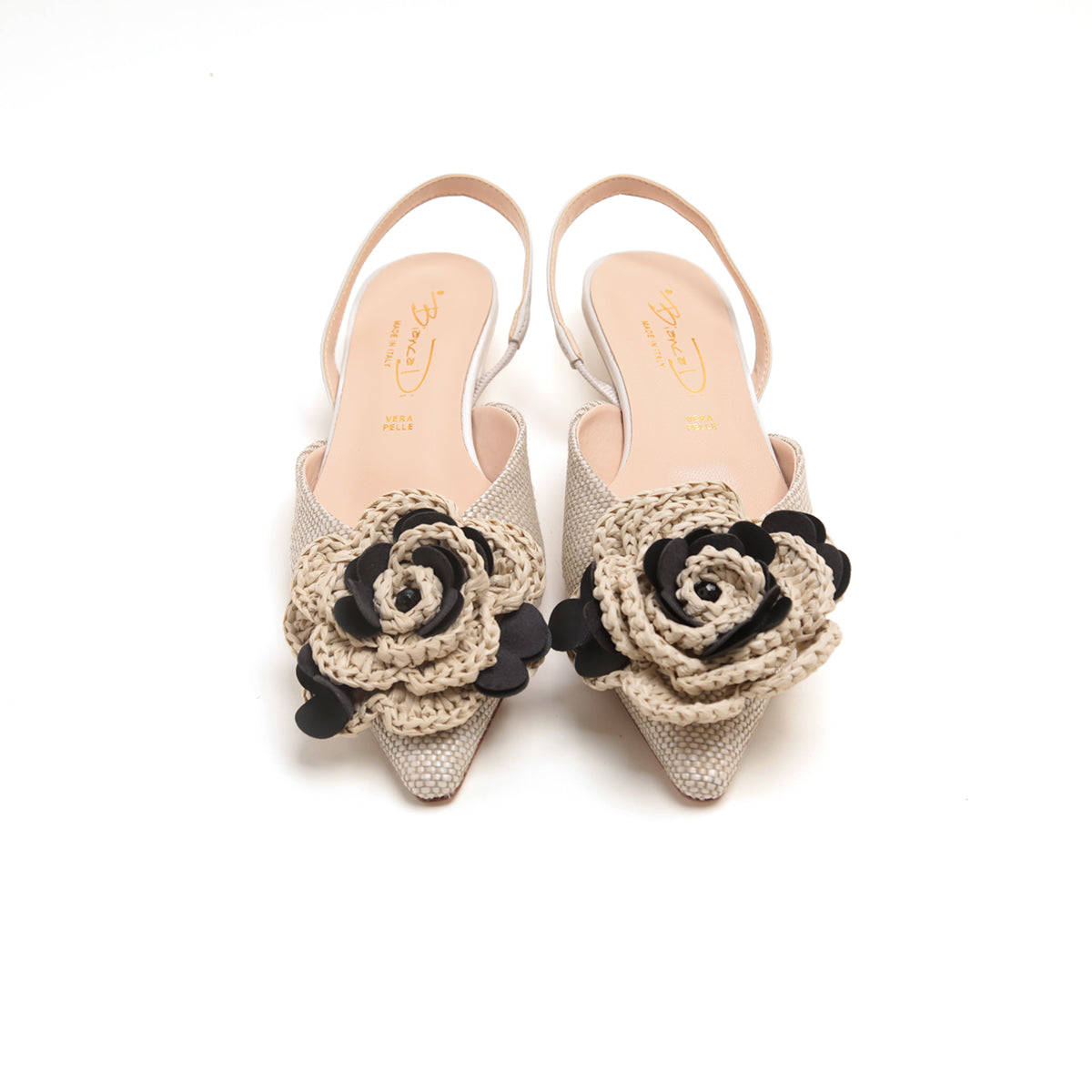 ST x CANAPE Beige Rose Slingback Flats