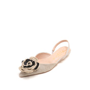ST x CANAPE Beige Rose Slingback Flats