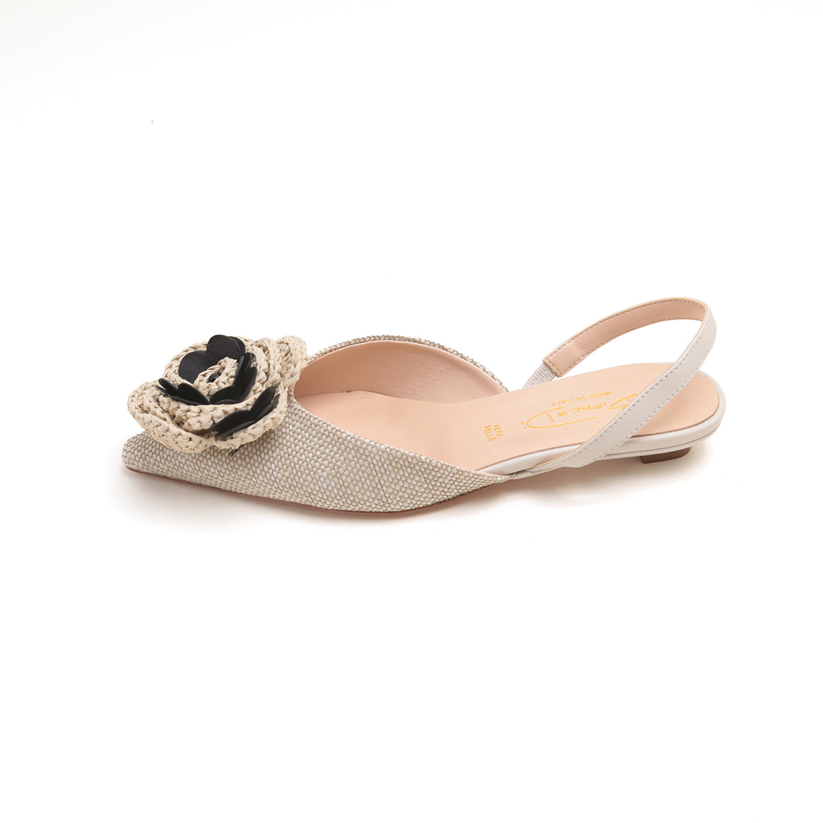 ST x CANAPE Beige Rose Slingback Flats