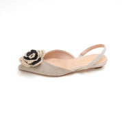 ST x CANAPE Beige Rose Slingback Flats
