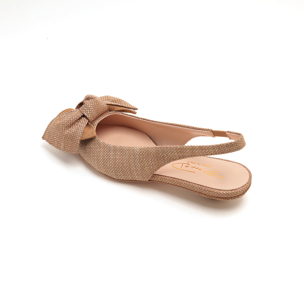 ST x CANAPE Camel Bow Slingback Flats