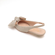 ST x CANAPE Beige Bow Slingback Flats