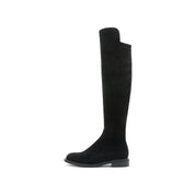 Black Over The Knee Sock Boots