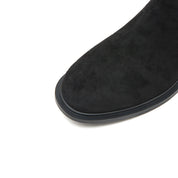 Black Over The Knee Sock Boots