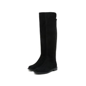 Black Over The Knee Sock Boots