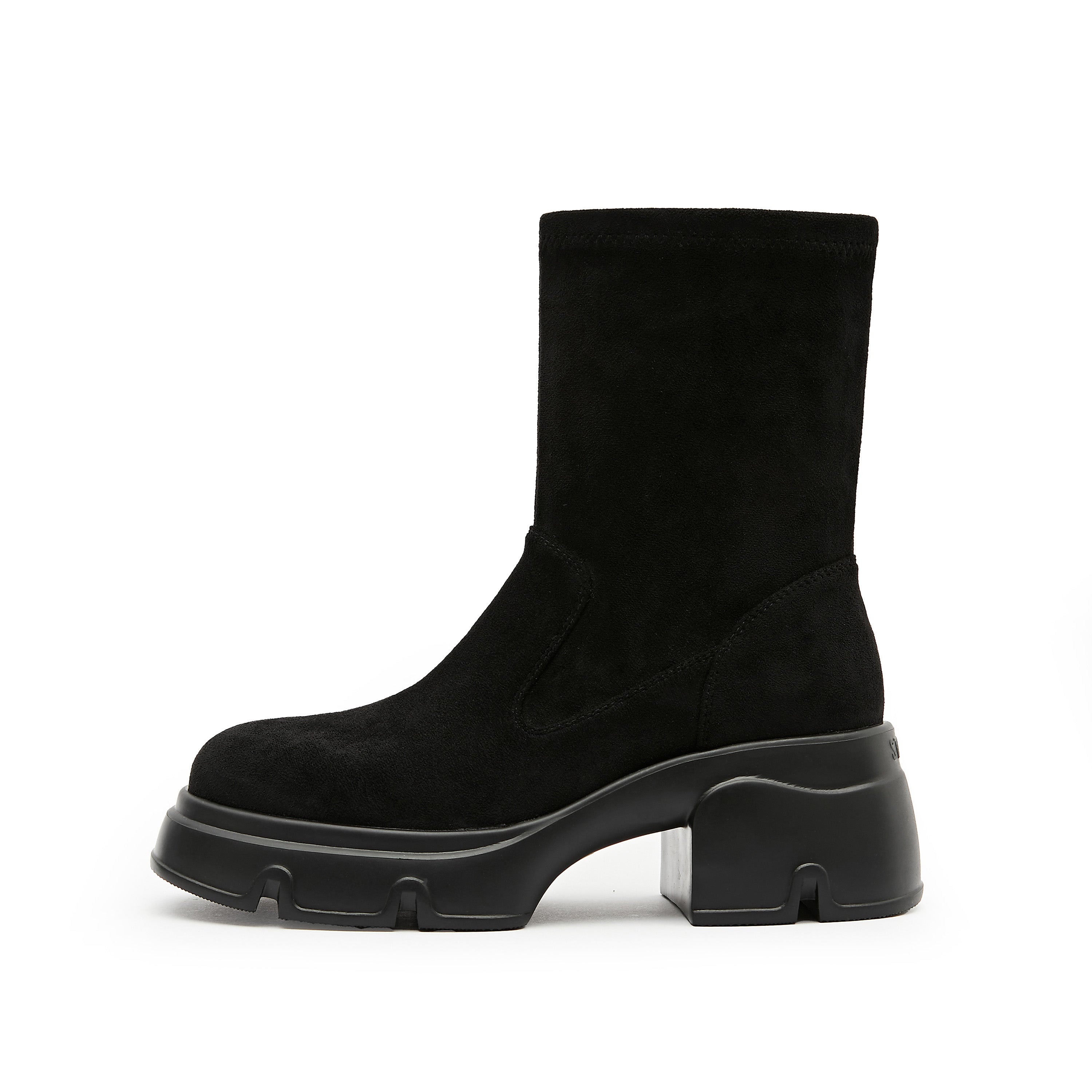 Black Platform Minimal Sock Boots