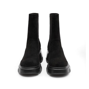 Black Platform Minimal Sock Boots