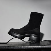 Black Platform Minimal Sock Boots