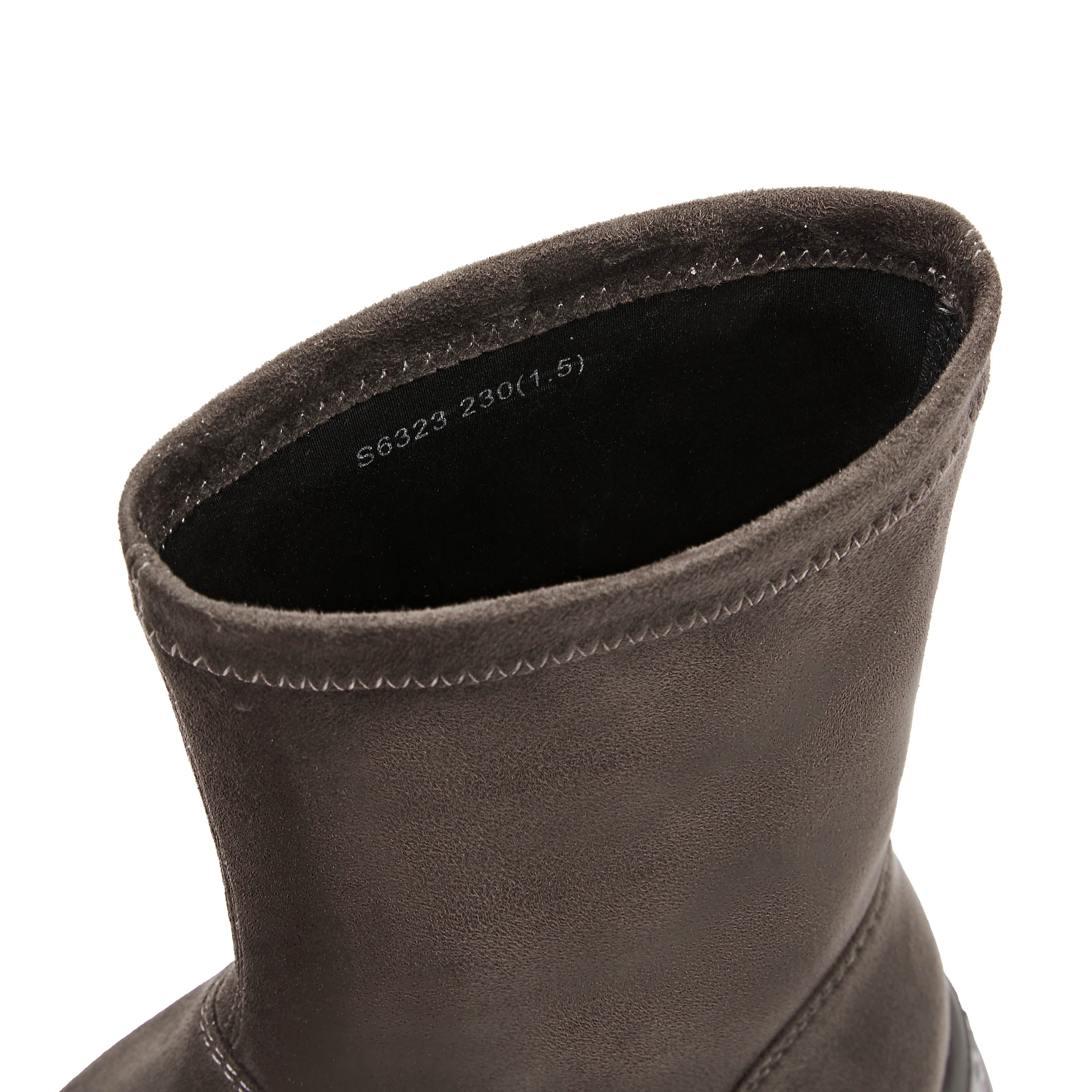 Brown Platform Minimal Sock Boots
