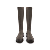 Brown Platform Long Sock Boots